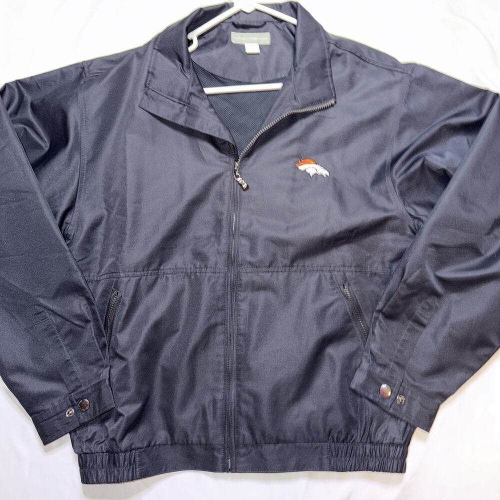 Denver Broncos Cutter & Buck Men's Size Medium Full-Zip Jacket Y2K